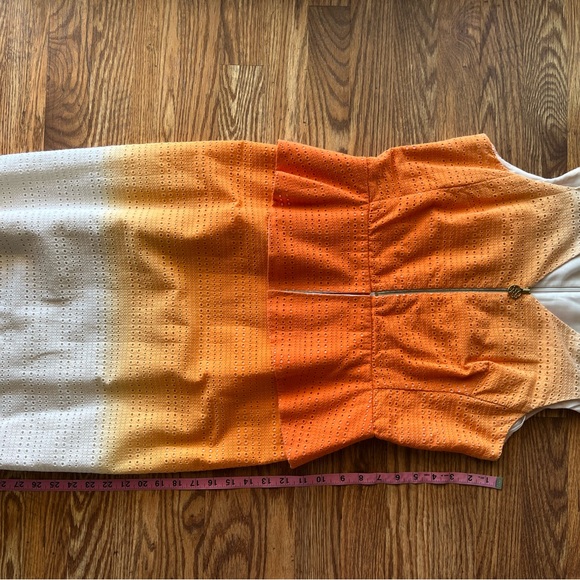Antonio Melani Ombré Orange/White Structured Dress - Picture 3 of 4